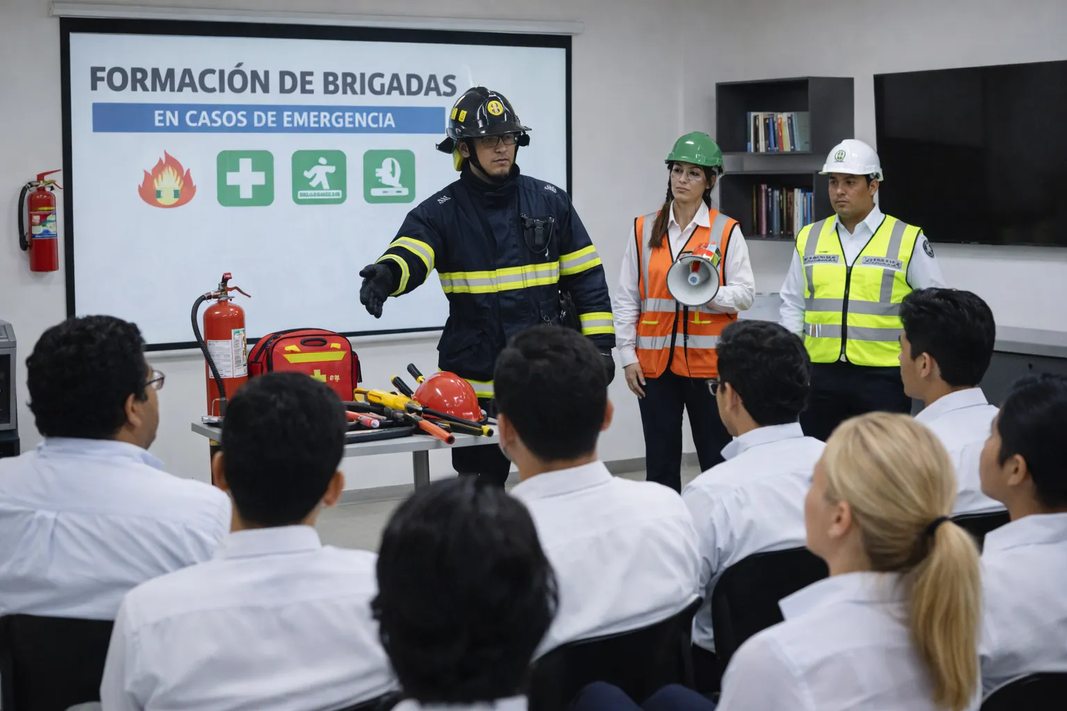 Capacitación en formación de brigadas de protección civil